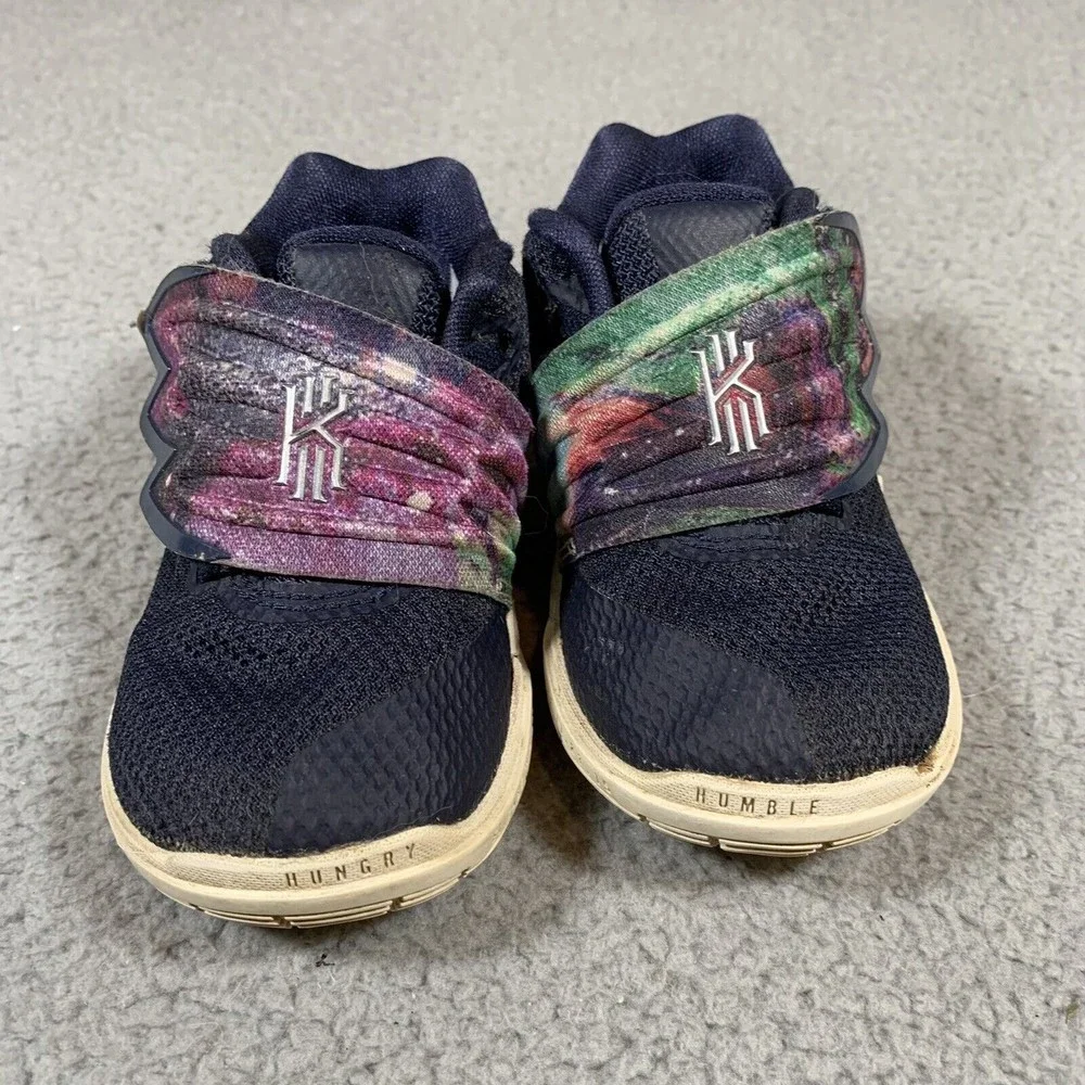 Kids Nike Kyrie‎ Irving 5 Navy Blue Basketball Shoes AQ2458-900 Toddler Size 5C